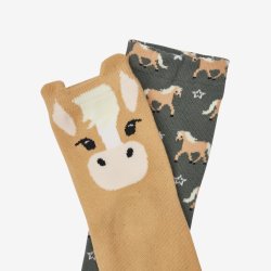 LeMieux Mini Character socks - Haflinger - 2 pak