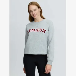 LeMieux Vida Varsity Crew Neck Bluse - Sweet Grey Marl