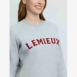 LeMieux Vida Varsity Crew Neck Bluse - Sweet Grey Marl