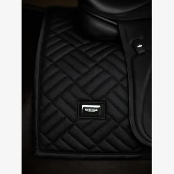 Equestrian Stockholm Dressur Sadelunderlag Modern Mesh - Sort - FULL