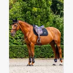 Equestrian Stockholm Spring Sadelunderlag Modern Mesh - Sort - FULL