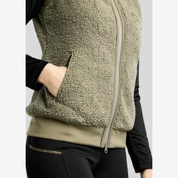 MoEbba Teddy Vest - Dusty Green