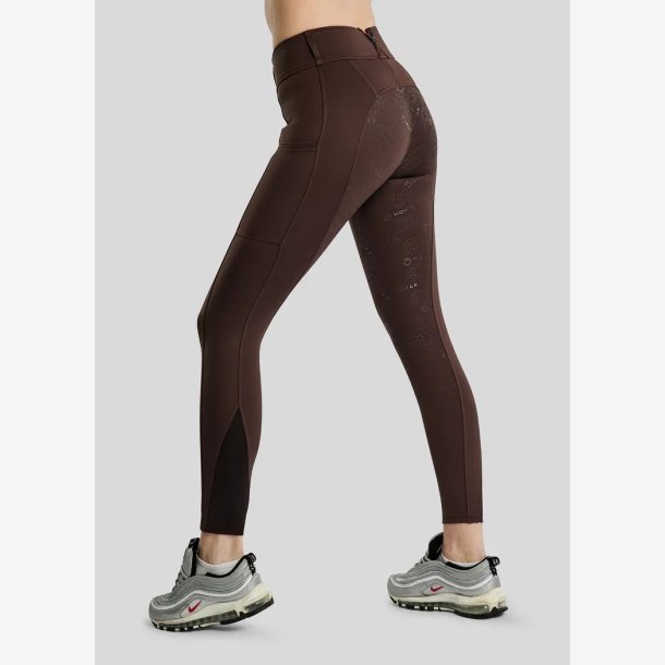 MoErica Hybrid vinter tights - Brun
