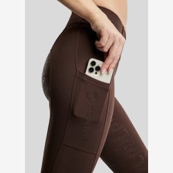 MoErica Hybrid vinter tights - Brun