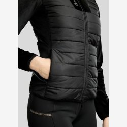 MoValerie hybrid jakke med velour - Sort