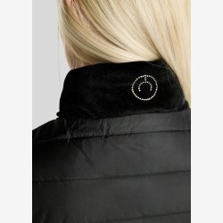 MoValerie hybrid jakke med velour - Sort