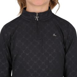 QHP Sports bluse - Livora - Sort - B�rn