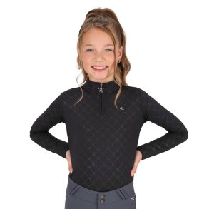 QHP Sports bluse - Livora - Sort - B�rn