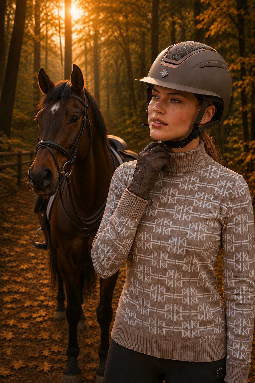 Rideudstyr til rytteren med ridebukser, ridet�j, ridest�vler, ridehjelme, handsker og tilbeh�r hos Lundgreen Rideudstyr.