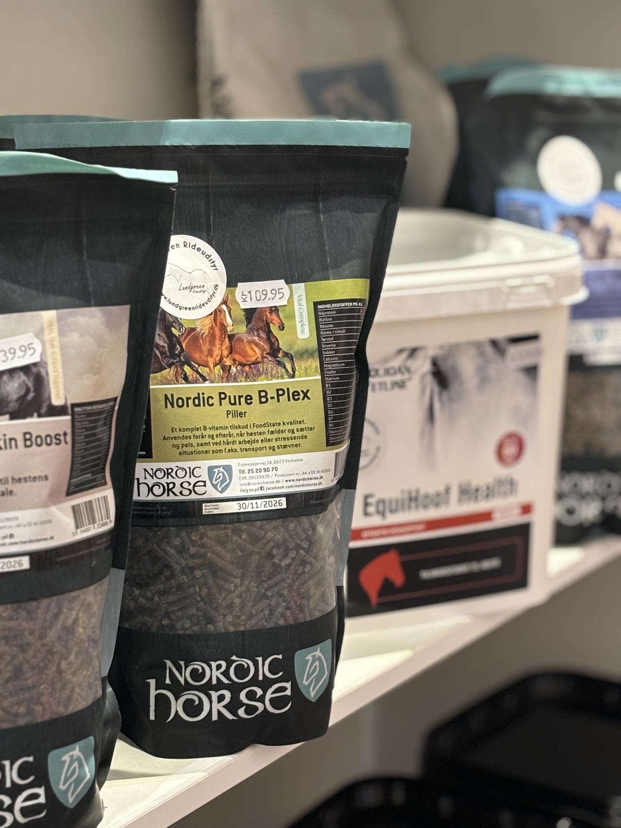 Tilskud til hud, h�r og hove til hest og pony